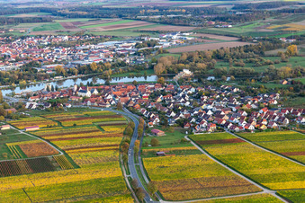 Photographie aérienne de Quartier Astheim in Volkach dans le département Bavière, Allemagne
