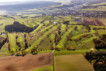 Vue aérienne de Club de golf Steigerwald e.V. à Geiselwind dans le département Bavière, Allemagne