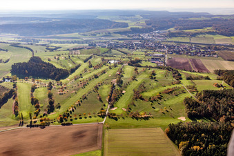 Vue aérienne de Club de golf Steigerwald e.V. à Geiselwind dans le département Bavière, Allemagne