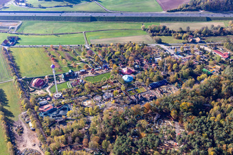 Vue aérienne de Terrain de loisirs Geiselwind à Geiselwind dans le département Bavière, Allemagne