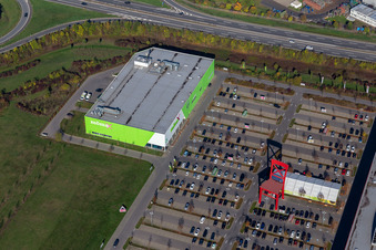 Vue aérienne de Mömax XXXL à Schweinfurt dans le département Bavière, Allemagne