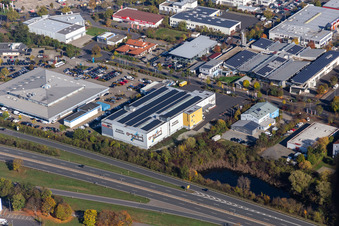 Vue aérienne de Opti Living World à Schweinfurt dans le département Bavière, Allemagne