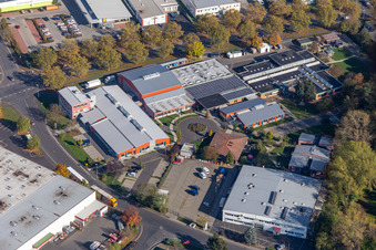 Vue aérienne de Maintien des fonctions vitales à Sennfeld dans le département Bavière, Allemagne