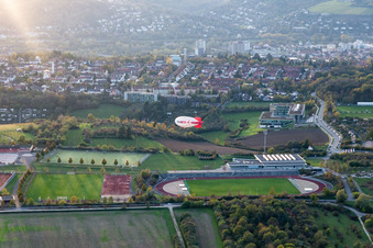 Vue aérienne de Quartier Frauenland in Würzburg dans le département Bavière, Allemagne