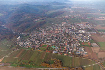Vue aérienne de Bad Bergzabern dans le département Rhénanie-Palatinat, Allemagne