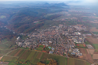Vue aérienne de Bad Bergzabern dans le département Rhénanie-Palatinat, Allemagne