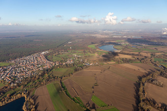 Vue aérienne de Berg dans le département Rhénanie-Palatinat, Allemagne