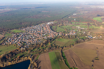 Vue aérienne de Berg dans le département Rhénanie-Palatinat, Allemagne