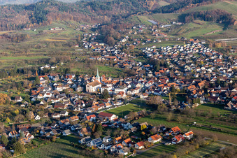 Vue aérienne de Quartier Ulm in Renchen dans le département Bade-Wurtemberg, Allemagne