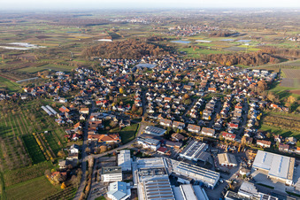 Vue aérienne de Quartier Zusenhofen in Oberkirch dans le département Bade-Wurtemberg, Allemagne