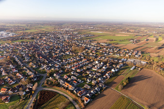 Vue aérienne de Appenweier dans le département Bade-Wurtemberg, Allemagne