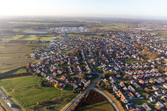 Vue aérienne de Appenweier dans le département Bade-Wurtemberg, Allemagne