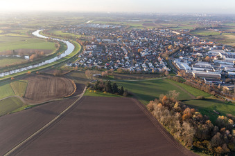 Vue aérienne de Willstätt dans le département Bade-Wurtemberg, Allemagne