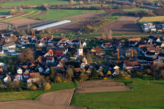 Vue oblique de Quartier Sand in Willstätt dans le département Bade-Wurtemberg, Allemagne