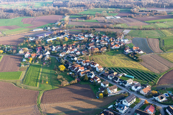 Quartier Sand in Willstätt dans le département Bade-Wurtemberg, Allemagne d'en haut