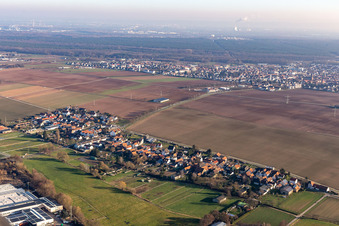 Vue aérienne de Quartier Minderslachen in Kandel dans le département Rhénanie-Palatinat, Allemagne