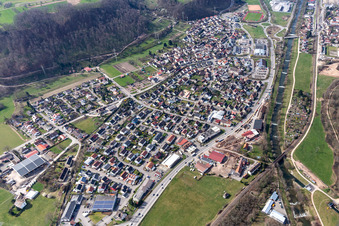 Vue aérienne de Quartier Höllstein in Steinen dans le département Bade-Wurtemberg, Allemagne