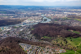 Photographie aérienne de Quartier Grenzach in Grenzach-Wyhlen dans le département Bade-Wurtemberg, Allemagne