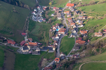 Photographie aérienne de Prinzbach à Biberach dans le département Bade-Wurtemberg, Allemagne