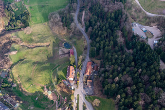 Vue aérienne de Vue sur la vallée de la Kinzig à Seelbach dans le département Bade-Wurtemberg, Allemagne