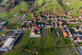 Photographie aérienne de Hôtel Gasthaus Mosers Blume à le quartier Bollenbach in Haslach im Kinzigtal dans le département Bade-Wurtemberg, Allemagne