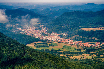 Photographie aérienne de Château de Trifels à Annweiler am Trifels dans le département Rhénanie-Palatinat, Allemagne