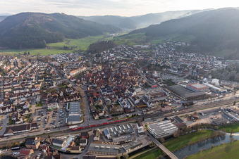 Haslach im Kinzigtal dans le département Bade-Wurtemberg, Allemagne vue d'en haut