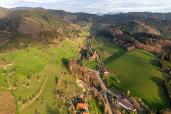 Vue aérienne de Quartier Schwaibach in Gengenbach dans le département Bade-Wurtemberg, Allemagne