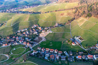 Vue aérienne de Parc Felix Burda à le quartier Käfersberg in Ortenberg dans le département Bade-Wurtemberg, Allemagne