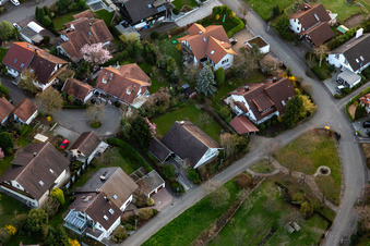 Vue aérienne de Dans la Forêt-Noire à le quartier Fessenbach in Offenburg dans le département Bade-Wurtemberg, Allemagne