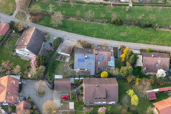 Vue aérienne de Dans les Ries du sud à le quartier Fessenbach in Offenburg dans le département Bade-Wurtemberg, Allemagne