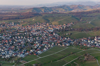 Vue aérienne de Weierbach à le quartier Zell in Offenburg dans le département Bade-Wurtemberg, Allemagne