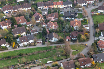 Vue aérienne de Dans les Ries à le quartier Fessenbach in Offenburg dans le département Bade-Wurtemberg, Allemagne