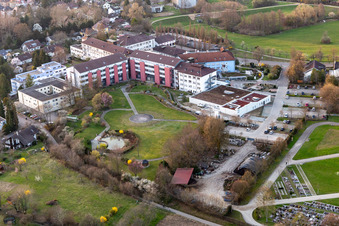Vue aérienne de Terrain de l'hôpital de l'Ortenau Klinikum Offenburg-Kehl St. Josefsklinik emplacement à Offenburg dans le département Bade-Wurtemberg, Allemagne