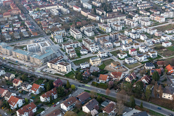 Vue oblique de Dans le fil de soie à Offenburg dans le département Bade-Wurtemberg, Allemagne