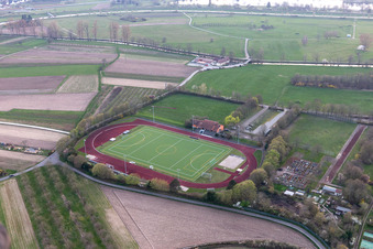 Vue aérienne de Stade Schaible à Offenburg dans le département Bade-Wurtemberg, Allemagne