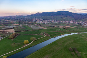 Vue aérienne de Zones riveraines à le quartier Bühlweg in Ortenberg dans le département Bade-Wurtemberg, Allemagne