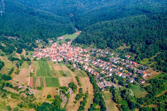 Photographie aérienne de De l'est à le quartier Gräfenhausen in Annweiler am Trifels dans le département Rhénanie-Palatinat, Allemagne