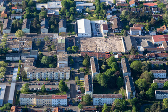 Vue aérienne de Démolition de HILA à Landau in der Pfalz dans le département Rhénanie-Palatinat, Allemagne
