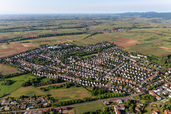 Landau in der Pfalz dans le département Rhénanie-Palatinat, Allemagne hors des airs