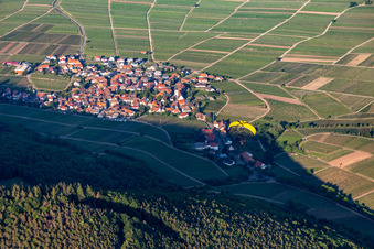 Vue aérienne de Weyher in der Pfalz dans le département Rhénanie-Palatinat, Allemagne