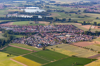 Vue oblique de Kuhardt dans le département Rhénanie-Palatinat, Allemagne