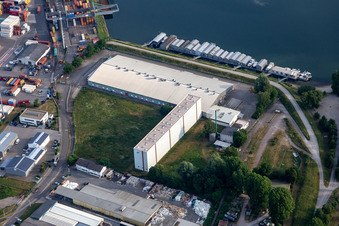 Vue aérienne de Logistique d'identification à Germersheim dans le département Rhénanie-Palatinat, Allemagne