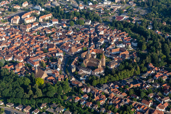 Wissembourg dans le département Bas Rhin, France d'un drone