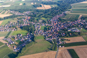 Riedseltz dans le département Bas Rhin, France d'en haut