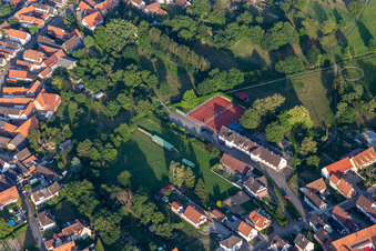 Image drone de Seebach dans le département Bas Rhin, France