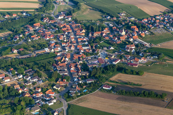 Trimbach dans le département Bas Rhin, France depuis l'avion