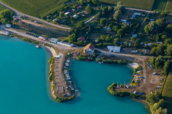 Vue aérienne de Base nautique de Lauterbourg à Lauterbourg dans le département Bas Rhin, France