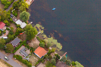Vue oblique de Altrip dans le département Rhénanie-Palatinat, Allemagne