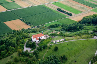 Photographie aérienne de Chapelle Wurmlinger à le quartier Wurmlingen in Rottenburg am Neckar dans le département Bade-Wurtemberg, Allemagne